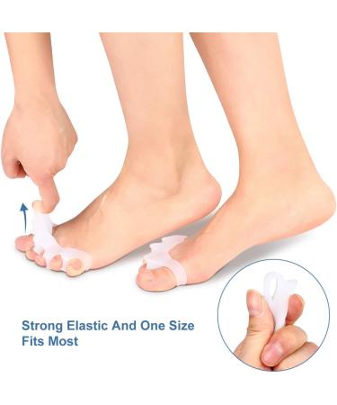 Toe Separator & Hallux Valgus Spreader - Super Soft 4 Pairs for Pain Relief & Pressure Relief - Buy Online on GoSupps.com