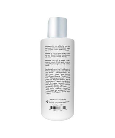 Natural Tone Organic Skincare Body Wash - Sulfate-Free Hydrating Rosehips Scent 8oz | Eco-Friendly International Shipping - Buy Online on GoSupps.com