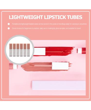 Lurrose 6-Pack Empty Lip Gloss Tubes - Transparent Cosmetic Sample Bottles for Lipstick & Eyelashes | Ideal for DIY Beauty & Travel - Buy Online on GoSupps.com
