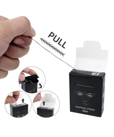 XIAOYU Brow Mapping String for Microblading - Pre-Inked 10m 6pcs Black Box | Professional Eyebrow Styling Tools - Buy Online on GoSupps.com