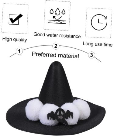 KONTONTY Witch Hat Barrettes Witch Hat Hairpins Black Hair Clips Cosplay Costume Props Headband Black Mini Hat Decor Witch Party Hats Mini Witch Has Women's Accessories Satin Halloween - Buy Online on GoSupps.com