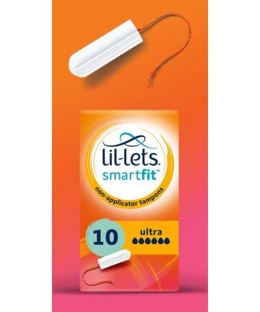 Lil-Lets Non-Applicator Super Plus Tampons X 96 | 6 Packs of 16 | Heavy Flow & Non-Applicator Ultra Tampons Pack of 10 + Ultra Tampons - Buy Online on GoSupps.com
