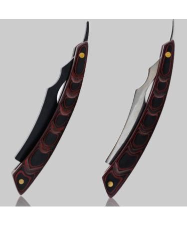 Buy Guvkeug Foldable Wooden Handle Scraper Razor Stainless Steel Blade for Hairdressers & Men | Premium Hair Cutting Tools - Buy Online on GoSupps.com