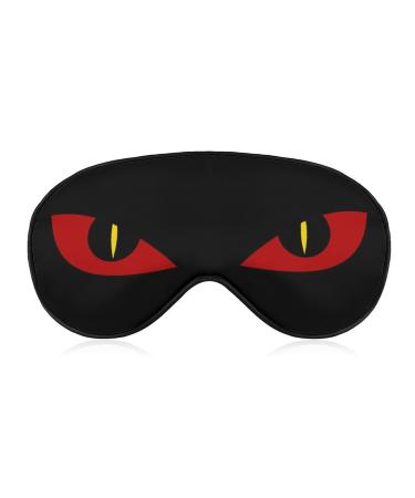 Evil Scary Eyes Soft Sleep Mask for Women Women Devil Nightmare Breathable Polyester Fabric Blackout Eye Mask for Sleeping with Adjustable Straps No Pressure Eye Mask for Travel Style-1