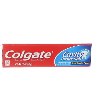 Colgate Cavity Protection Fluoride Toothpaste 1oz Travel Size Pack of 8 | TSA Approved & Great Regular Flavor - Buy Online on GoSupps.com