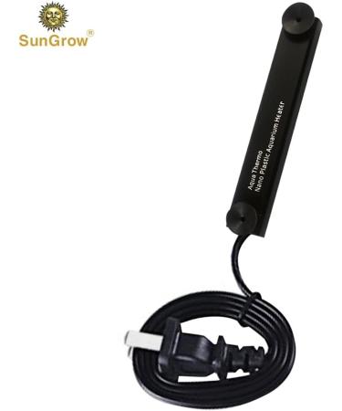 SunGrow 10W Halfmoon Betta Heater for Small Tanks - Fully Submersible, Energy-Efficient, Preset Temperature, Suction Cups Included - Buy Online on GoSupps.com