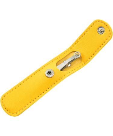 Frcolor Stainless Steel Round Nose Hair Clips - 5-Pack Reusable Beard & Eyebrow Tweezers for Men - Yellow - 9.8x1cm - Perfect Grooming Tool for Nose & Eyelash Hair Removal - Buy Online on GoSupps.com