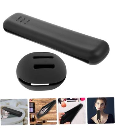 Mikinona 1set Powder Puff Storage Box Make up Travel Egg Rack Silica Gel Black 20X4.8CM - Buy Online on GoSupps.com