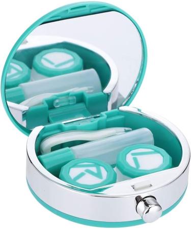 Compact Contact Lens Frame & Cute Eye Care Glasses Case | Travel Kit for Small Tools (Green) - Shop Internationally! - Buy Online on GoSupps.com
