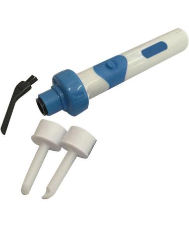 Cordless Safe Vacuum Ear Wax Remover | Painless & Vibration-Free | Spiral Ear-Cleaning Device | Blue - Buy Online on GoSupps.com