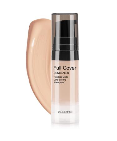 Boobeen Liquid Concealer Full Coverage Foundation Face Concealer Liquid Color Correcting Makeup Cream Smooth Longlasting Matte Natural Creamy Concealer All-day Wear Medium C-3.5
