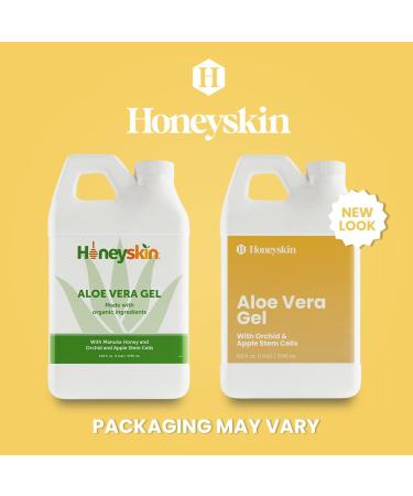 Organic Aloe Vera Gel with Manuka Honey & Vegan Stem Cells | 100% Pure, Fresh Aloe Plant - Sunburn Relief & Hair Treatment - Made in USA | 1 Gallon (128 Fl Oz) - Buy Online on GoSupps.com