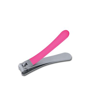 2EASY - Professional Stainless Steel Nail Clippers - Ideal for Men Women Children and the Elderly - Professional Cut - Ideal for Manicure and Pedicure (Pink)