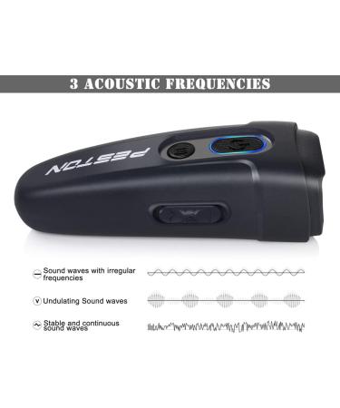 PESTON Dog Barking Control Devices Dual Sensor Anti Barking Device Ultrasonic Dog Bark Deterrent Rechargeable/LED Flashlight Stop Barking Deterrent Dog Whistle with Training - 25 feet Range - Buy Online on GoSupps.com