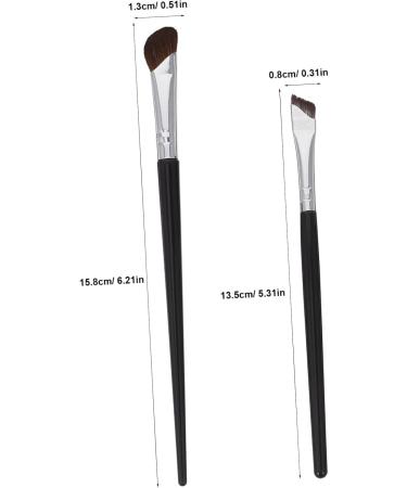 Baluue 4 Pcs Nose Contour Brush Eye Liner Brush Brow Brushes for Eyebrows Concealer Brush under Eye Nylon - Buy Online on GoSupps.com