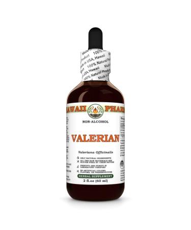 Hawaii Pharm Valerian Alcohol-Free Extract Glycerite for Sleep Support Promotes Calm Enhances Women's Wellness Supports Relaxation Eases Restlessness - 2 fl.oz 2 Fl Oz (Pack of 1)
