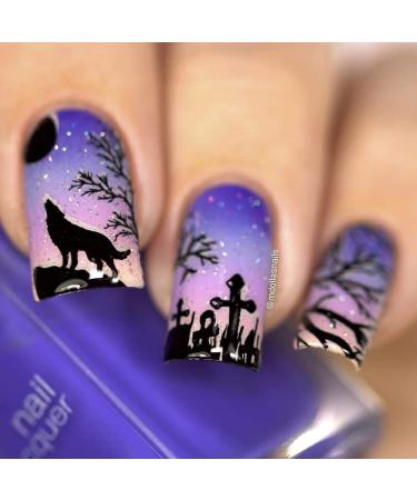 Gothic Affection B031 Stamping Plate for Halloween Nail Art | Whats Up Nails - Buy Online on GoSupps.com