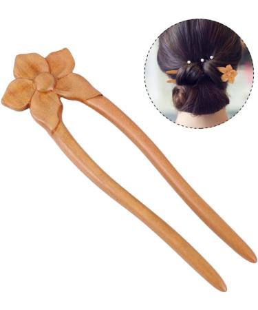 Beavorty wooden hairpin Wood Hair Stick hanfu hair clip wooden hair fork vintage hair pin flower hair chopsticks asian sticks for hair chinese hair pins antique hair stick Miss China kimono - Buy Online on GoSupps.com