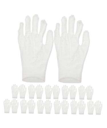 VINTORKY 12 Pairs Moisturizing Gloves Work Gloves Working Gloves Moisturizing Overnight Gloves Cotton White