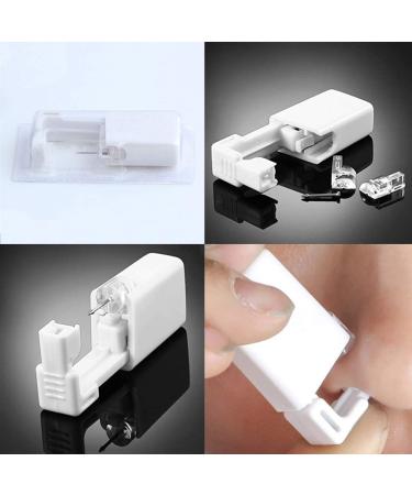 Lishae 20G Self Nose Piercing Kit - Disposable Nose Piercing Gun with 2mm White & Black Nose Studs - Buy Online on GoSupps.com