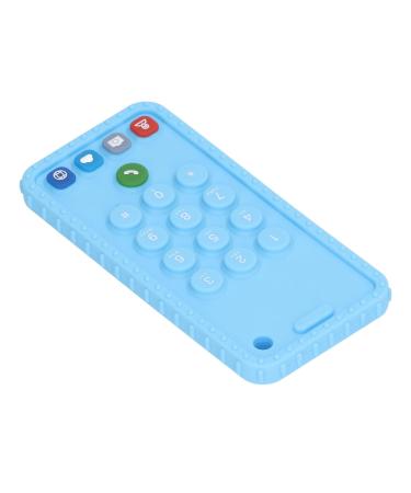 Buy Sensory Chew Toy - Cell Phone Shape Silicone Teether for Toddlers | Bright Blue Color Soft & Fun - International Shipping Available! - Buy Online on GoSupps.com