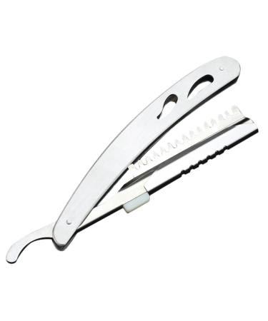PopetPop razor holder made of stainless steel.Hairdresser razor holder razor accessories manual razor blade holder Razor planer holder razor plane stand facial razor blade holder made of stainless steel
