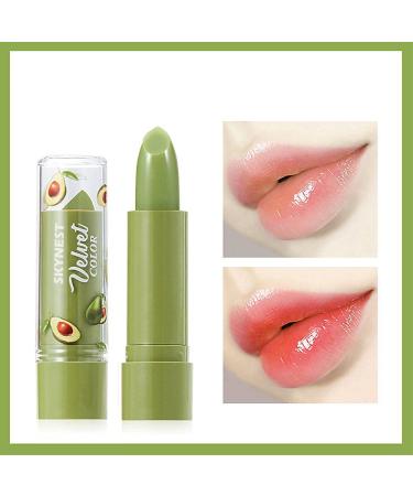 Btspring 2 Pack Avocado Lipstick - Long Lasting Nutritious Lip Balm for Moisturized Lips - Color Change Lip Gloss in Green (2 Pack) - Buy Online on GoSupps.com