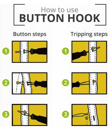 BodyHealt Button Hook and Zipper Pull Helper for Arthritis & Parkinson's Aids - Disability Dressing Tool for Easy Dressing - Pull Assist Buttonhook Combo - Buy Online on GoSupps.com