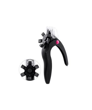 QXSJEDYCH Nail Clippers Professional U-Shaped Nail Clipper Nail Tip Trimmer False Tips Colorful Edge Cutters Toenail Scissors Tools Manicure Tool Nails(Color:Schwarz)