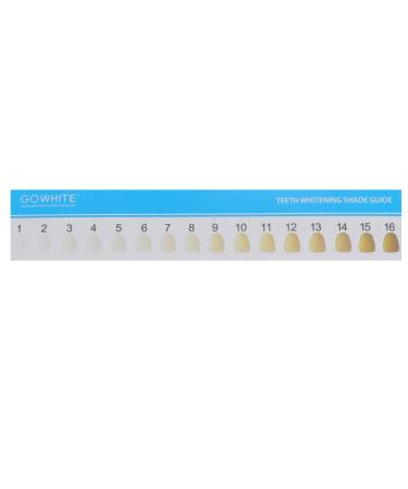 HEALLILY 20PCS Teeth Shade Guide Tooth Shade Chart Tracking Comparing Dental Equipment Dentist Material Professional Household Oral Care Supplies