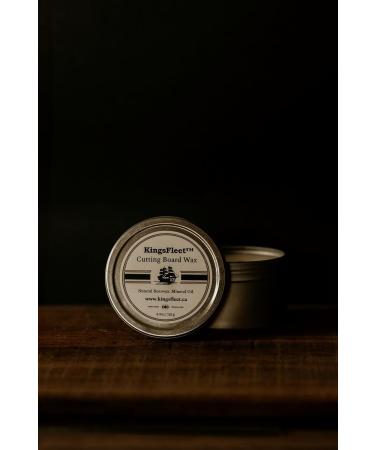 KingsFleet - Cutting Board Wax | 6.4oz | Conditioner - Canadian Made - Food Safe - Simple and Effective Ingredients 6.4 ounces - Buy Online on GoSupps.com