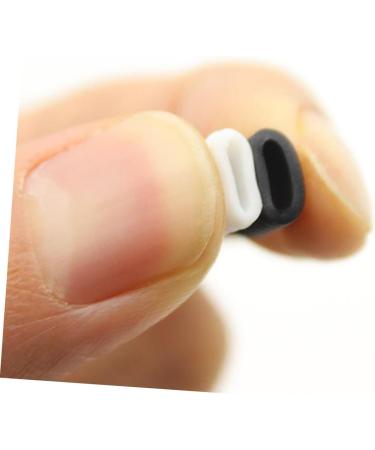 Magiclulu 200 Anti-Slip Mask Clip Hooks | Adjustable Cord Stoppers for Tapes Zippers & Clothes Racks - 1x0.6cm - Buy Online on GoSupps.com