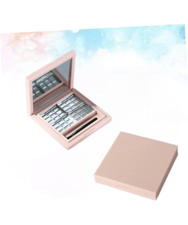 WOONEKY 2pcs Empty Eyeshadow Dish Empty Compact Eyeshadow Square Highlighters Makeup Highlighter Pink - Buy Online on GoSupps.com