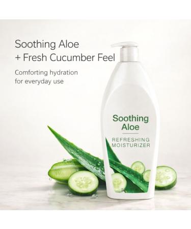 Aloe Vera Hand and Body Lotion for Dry Skin Daily Moisturizing Lotion with Smooth Texture Lightweight Feel Large 21 oz Bottle - Buy Online on GoSupps.com
