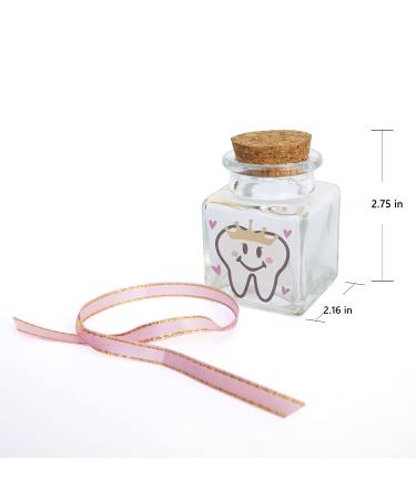 HAMUIERS Baby Tooth Fairy Box - Glass Tooth Holder for Kids First Teeth, Keepsake Gift for Girls - Buy Online on GoSupps.com