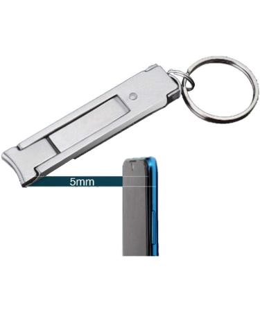 SVAASA Nail Clippers Adult Nail Clippers/Stainless Steel Nail Clippers Silver 12 * 60mm Multifunctional Single Portable Folding Ultra-Thin Nail Clippers - Buy Online on GoSupps.com