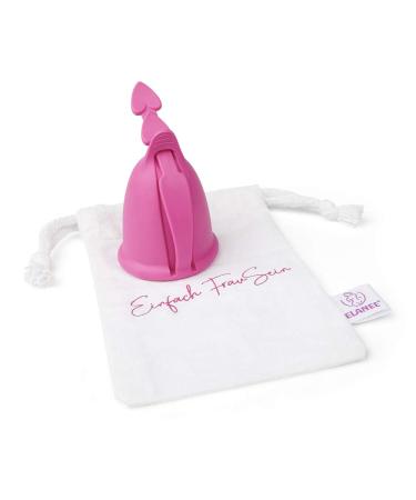 ELANEE Menstrual Cup Size 2 | Easy Removal Pull Tab | 33 ml Capacity | Eco-Friendly & Comfortable - Buy Online on GoSupps.com
