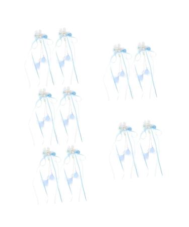 MAGICLULU 5 Pairs Tassel Flower Hair Clip Tassel Hair Accessory Pearl Tassel Hairpin Flower Hairpin Chinese Tassel Hairpin Hair Clips Flower Hair Barrettes Women Hairpins Girl Child Decorate