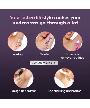 Underarm Roll On Women Deodorant - Pearl & Beauty Fine Fragrance 50 ml | Smooth Beautiful Underarms - Buy Online on GoSupps.com