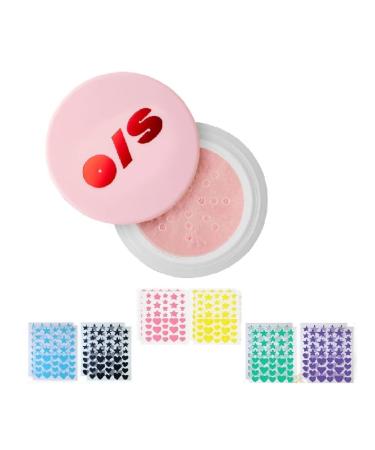 ONE/SIZE.by.Patrick.Starrr Mini Ultimate Blurring Setting Powder (0.23 oz / 6.5 g) (Ultra Pink) + Bonus Acne Patch (36 Pieces) Tea Tree Oil Facial Water Gel