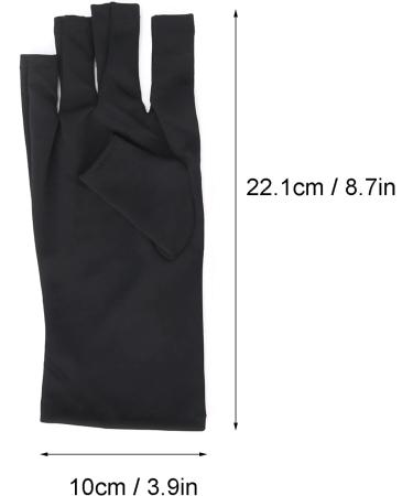 1 Pair Nail Art Protection Gloves Anti UV Glove LED Nail Art Curing Lamp Protection Glove Manicure Protection Glove Skin Care Glove (Black) - Buy Online on GoSupps.com