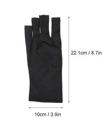 UV Protective Gloves for Nail Art & Skin Care | Anti-Aging Hand Protection for Hiking Canoeing & Driving - Black - Buy Online on GoSupps.com