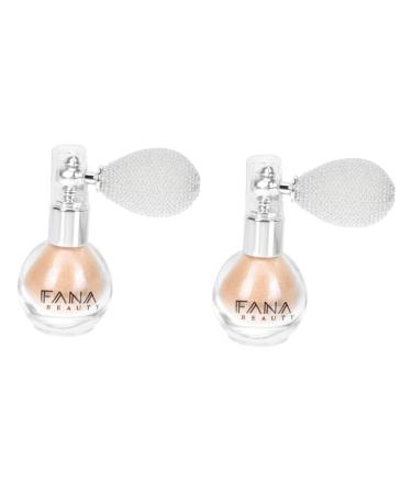 DOITOOL 2 Pcs Spray Glitter Highlighter Glitter Body Spray Makeup Glitter Powder Sprayer Luster The Face 7x5.5cmx2pcs As Shownx2pcs
