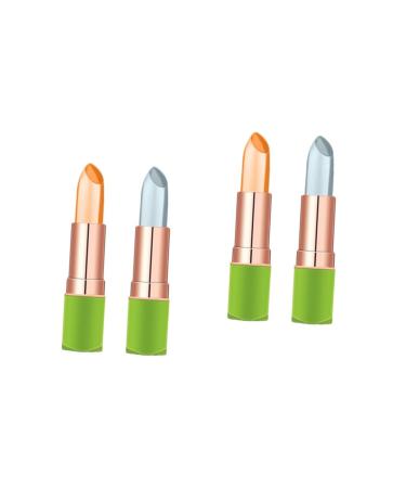 Beaupretty 2 Sets Discolored Lipstick Lip Color Changing Lipstick Makeup Makeup Lip Balm Organic Lip Balm Jelly Lip Gloss Aloe Lip Gloss Paste 2 Pcs * 2