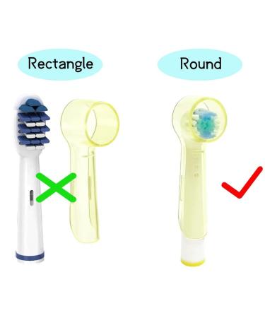 8-Pack Protective Covers for Electric Toothbrush Heads - Compatible Toothbrush Caps | Universal Protective Caps for Oral Care - Buy Online on GoSupps.com