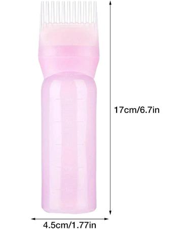 Root Comb Applicator Bottle Hair Dye Applicator Brush Applicator Bottle For Hair Root Comb Color Applicator Bottle With Graduated Scale Pink - Buy Online on GoSupps.com