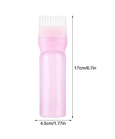 Pink Hair Dye Bottles with Applicator & Brush | Salon Quality Hair Oil Bottles for Easy Application - Buy Online on GoSupps.com