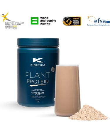 Kinetica Plant Protein 1kg Vegan 23g Protein Per Serving 33 Servings. (Chocolate) - Buy Online on GoSupps.com