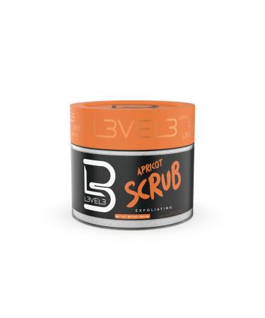 L3 - Level 3 Apricot Facial Scrub - Great for All Skin Types - Reduces Acne - Gentle & Effective Exfoliation - Reduces Clogged Pores 2 Pack