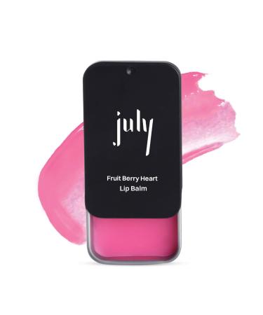 July Fruit Berry Kiss Lip Balm 24hr Moisturization for Dry & Chapped Lips Hydrate & Lighten SPF 15 Soft Plump Lips Enriched with Jojoba Seed Oil & Sweet Almond Oil For Women & Men 10gm